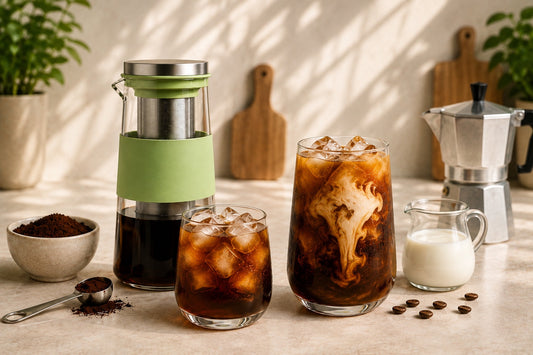 Cold Brew und Eiskaffee im Vergleich mit BROOW Cold Brew Jar
